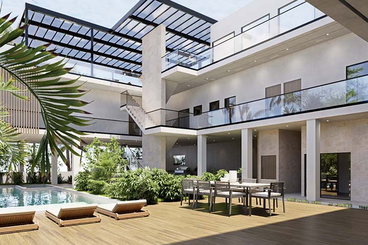 Beachfront Vacation Rental in Jaco Costa Rica - Casa Las Palmas (Rendering 2026) • Costa Rica Elite Beachfront Vacation Rental in Jaco Costa Rica - Casa Las Palmas (Rendering 2026)